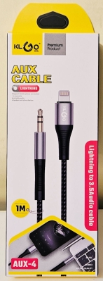 Кабел,  , AUX-4,  AUX кабел за музика жак 3.5 М / iPod айфон , 1m