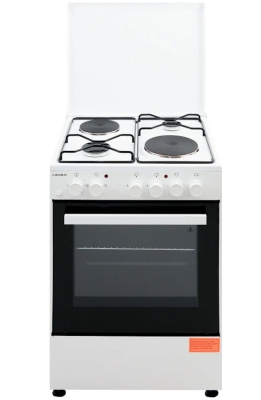 Готварска печка,  Crown, CR-6060WH (ток/газ), 2 газ 2ток , Бял