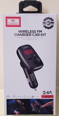 Авто FM  модулатор . Трансмитер M59, Bluetooth, USB, 2.4A