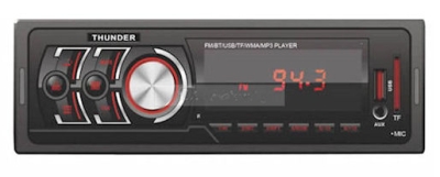 Авто радио,  THUNDER TUSB-010BT -  автомобилен MP3 плеър с BLUETOOTH, USB SD AUX FM радио, 4x20W
