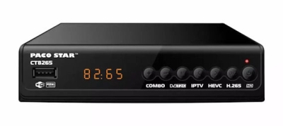 Цифров ефирен приемник /декодер/,  , CT8265 комбиниран HD HEVC DVB-C, DVB-T/T2 приемник с възможност за iptv