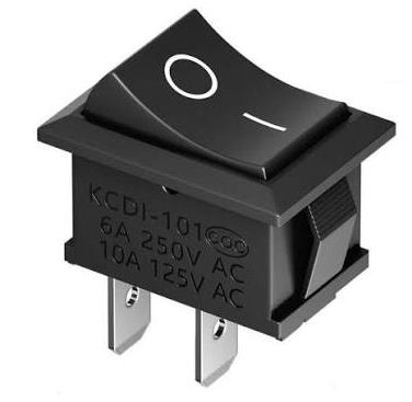 Ключ,  , KCD10-101, ON-OFF, 6A/250V AC,10A/125V AC