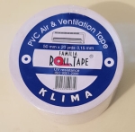 Бандажна лента,  , Бяла - лепяща 0.15mmX50mmX20M