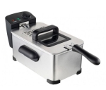 Фритюрник,  ELITE EDF-0103, 3 литра, 2000W, Емайлиран контейнер, Регулируем термостат, Инокс