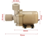 , , Циркулационна помпа WS249  DC 24V  9m , безчеткова моторна за гореща вода