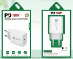 Адаптор,  , 220V-5V/12V 3A, TYPE-C, keke PD001